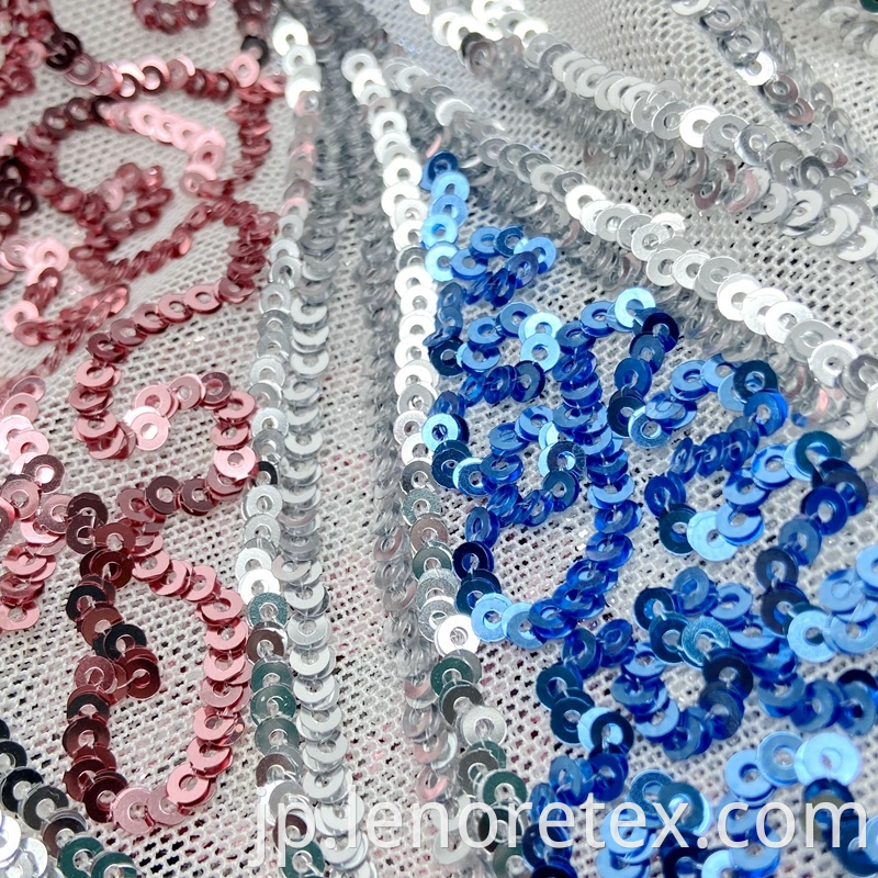 Sequin Mesh Embroidery Fabric